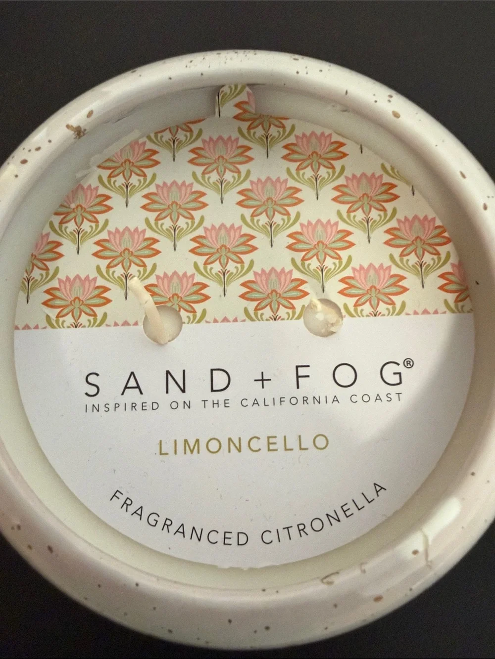 SAND+FOG | Limoncello Fragranced Citronella Candle